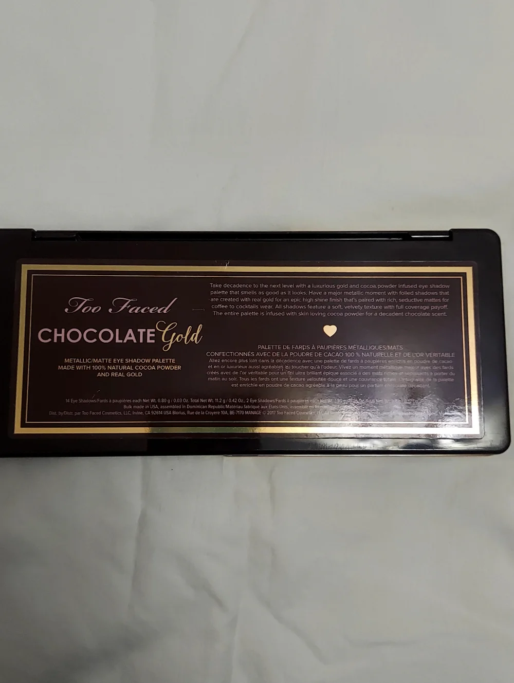 Too Faced LOT Chocolate Gold, Glitter Bomb, PB & Jelly Palettes Melted Berry
